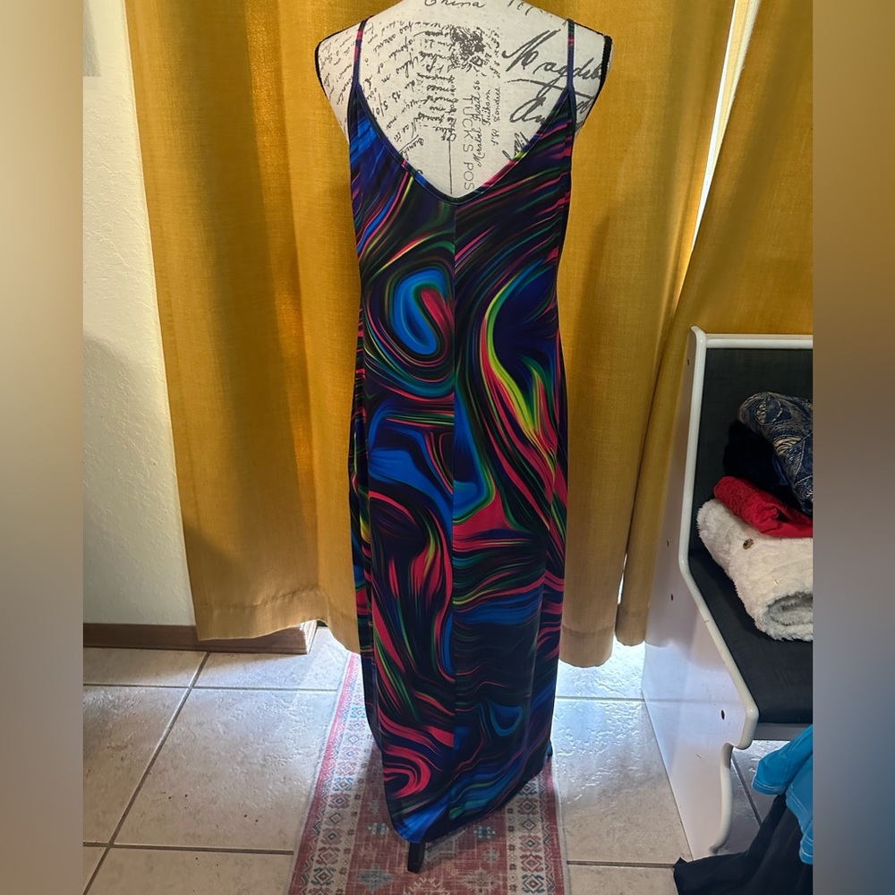 XL Multi Colored Maxi Dress